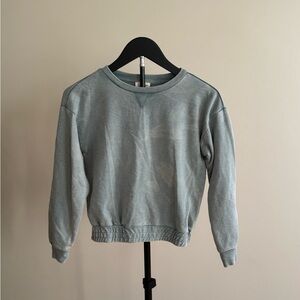 Jessica Simpson Soft Sage Green Crew Neck Sweater Girls Size Large (10)